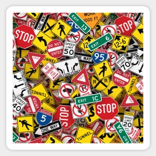 US Road Signs Driving Instructor Sticker